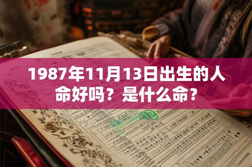 1987年11月13日出生的人命好吗？是什么命？