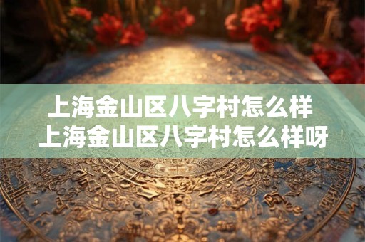 上海金山区八字村怎么样 上海金山区八字村怎么样呀