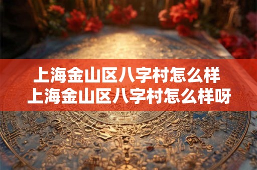 上海金山区八字村怎么样 上海金山区八字村怎么样呀