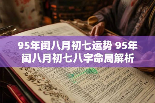 95年闰八月初七运势 95年闰八月初七八字命局解析