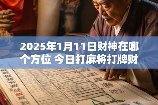 2025年1月11日财神在哪个方位 今日打麻将打牌财运方位！