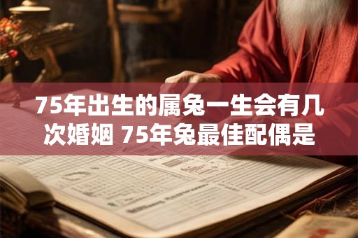 75年出生的属兔一生会有几次婚姻 75年兔最佳配偶是谁