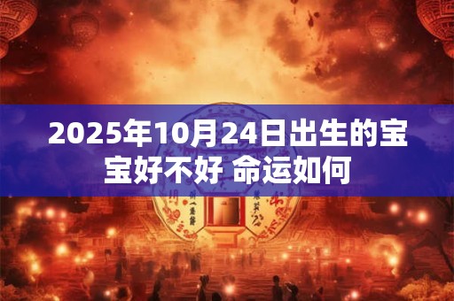 2026年10月24日出生的宝宝好不好 命运如何 2026年10月24日出生的宝宝好不好 命运如何