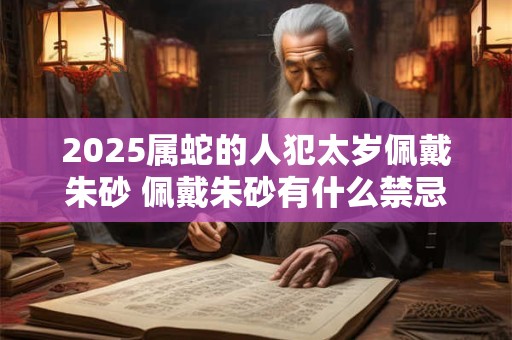 2025属蛇的人犯太岁佩戴朱砂 佩戴朱砂有什么禁忌