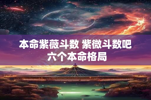 本命紫薇斗数 紫微斗数吧 六个本命格局