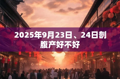 2025年9月23日、24日剖腹产好不好