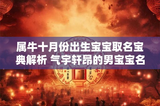 属牛十月份出生宝宝取名宝典解析 气宇轩昂的男宝宝名字大全