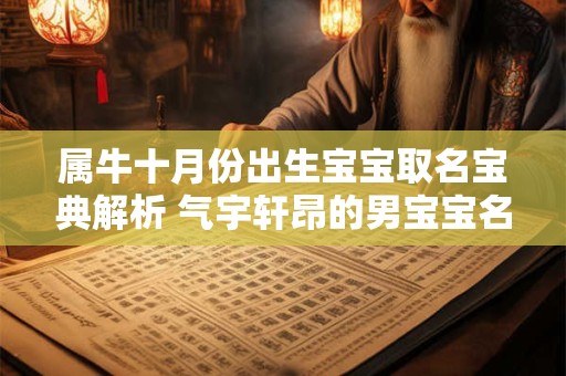 属牛十月份出生宝宝取名宝典解析 气宇轩昂的男宝宝名字大全