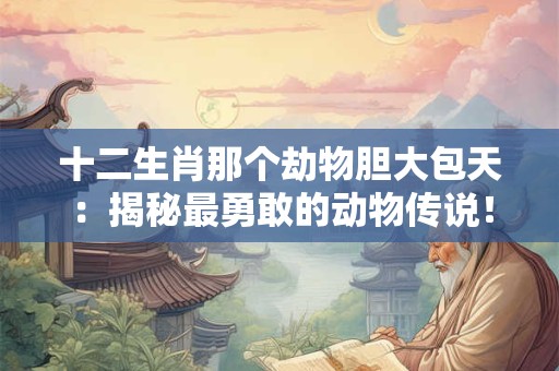 十二生肖那个劫物胆大包天：揭秘最勇敢的动物传说！