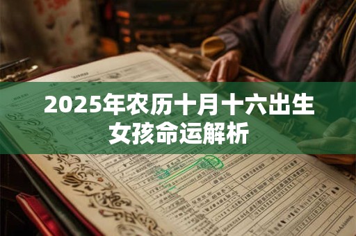 2025年农历十月十六出生女孩命运解析