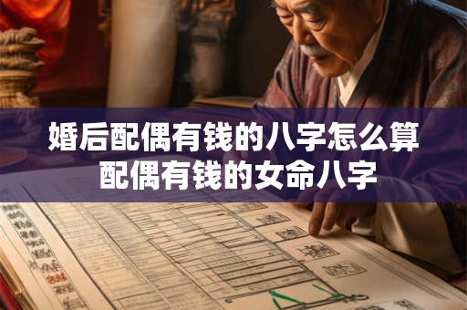 婚后配偶有钱的八字怎么算 配偶有钱的女命八字