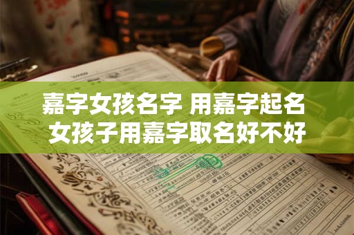 嘉字女孩名字 用嘉字起名 女孩子用嘉字取名好不好