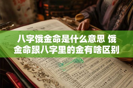 八字饿金命是什么意思 饿金命跟八字里的金有啥区别