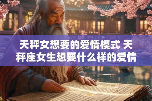 天秤女想要的爱情模式 天秤座女生想要什么样的爱情