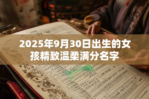 2025年9月30日出生的女孩精致温柔满分名字