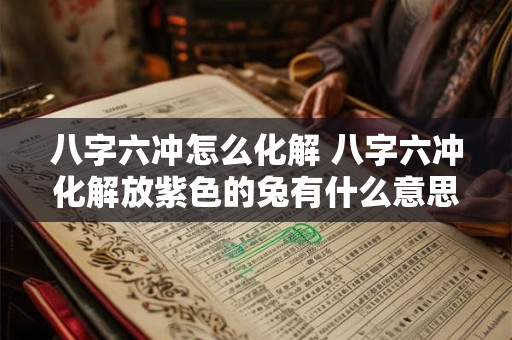八字六冲怎么化解 八字六冲化解放紫色的兔有什么意思