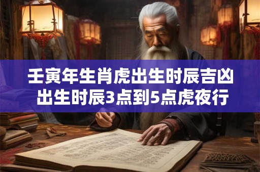 壬寅年生肖虎出生时辰吉凶 出生时辰3点到5点虎夜行啥意思