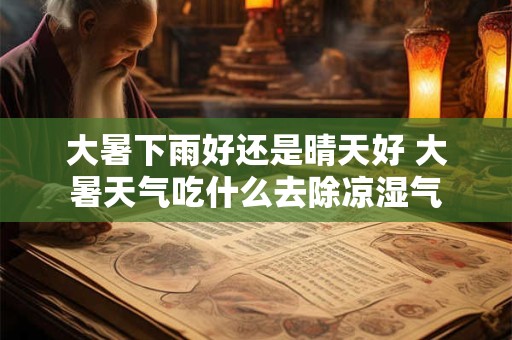 大暑下雨好还是晴天好 大暑天气吃什么去除凉湿气