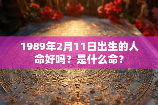 1989年2月11日出生的人命好吗？是什么命？