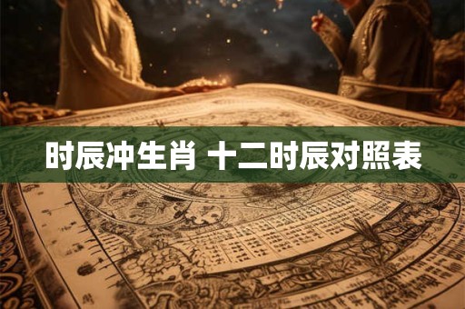 时辰冲生肖 十二时辰对照表