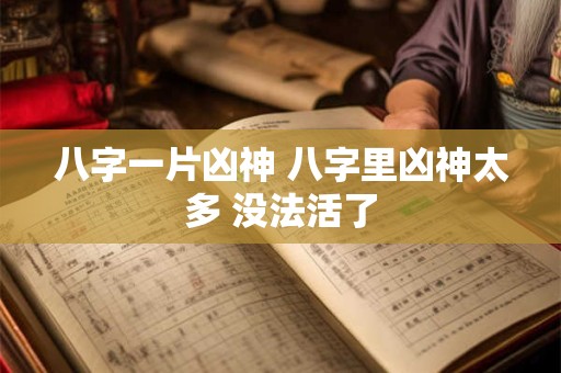 八字一片凶神 八字里凶神太多 没法活了