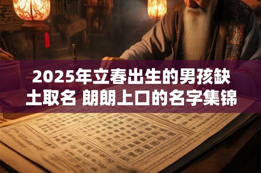 2025年立春出生的男孩缺土取名 朗朗上口的名字集锦