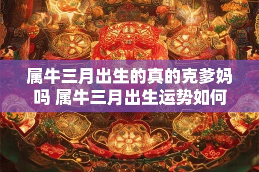 属牛三月出生的真的克爹妈吗 属牛三月出生运势如何