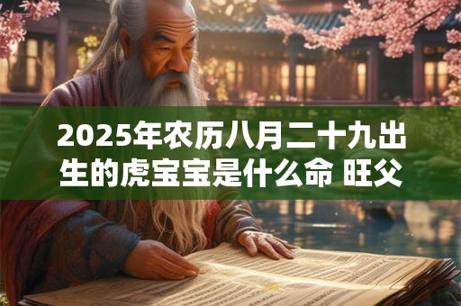 2025年农历八月二十九出生的虎宝宝是什么命 旺父母吗