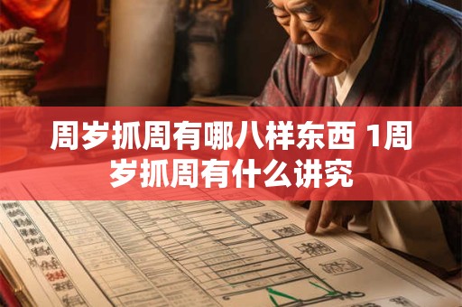 周岁抓周有哪八样东西 1周岁抓周有什么讲究