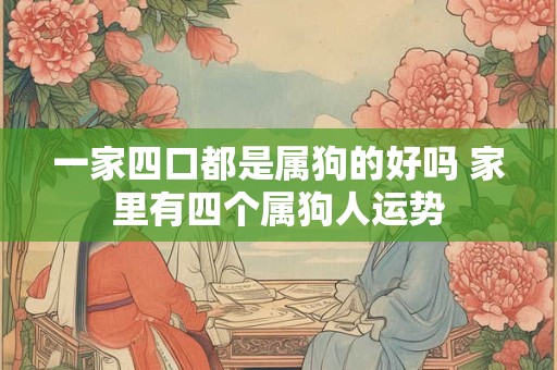 一家四口都是属狗的好吗 家里有四个属狗人运势