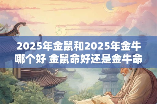 2025年金鼠和2025年金牛哪个好 金鼠命好还是金牛命好