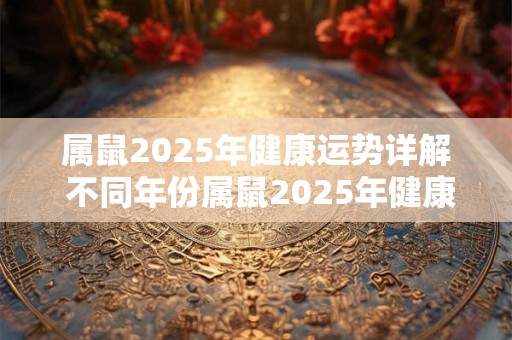 属鼠2025年健康运势详解 不同年份属鼠2025年健康运分析