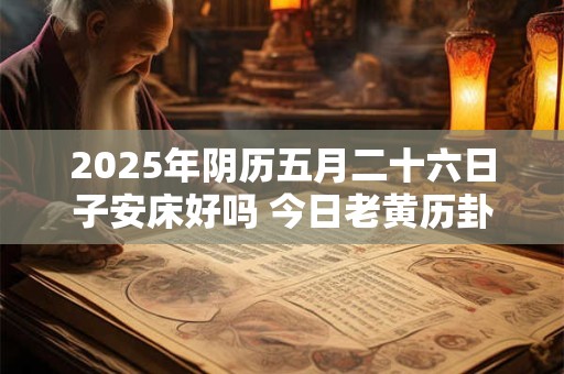 2025年阴历五月二十六日子安床好吗 今日老黄历卦象