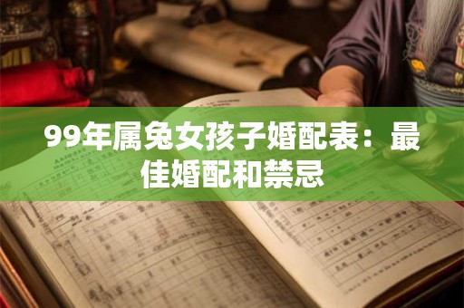 99年属兔女孩子婚配表：最佳婚配和禁忌
