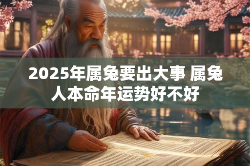 2026年属兔要出大事 属兔人本命年运势好不好
