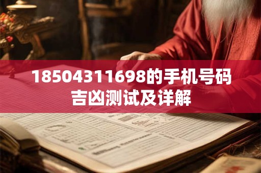 18504311698的手机号码吉凶测试及详解