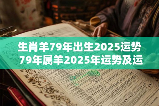 生肖羊79年出生2025运势 79年属羊2025年运势及运程每月运程美国神婆网