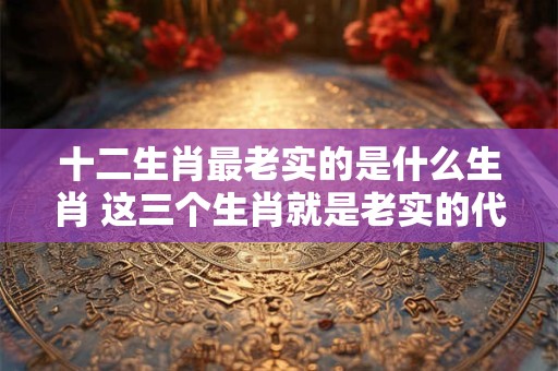 十二生肖最老实的是什么生肖 这三个生肖就是老实的代表名词
