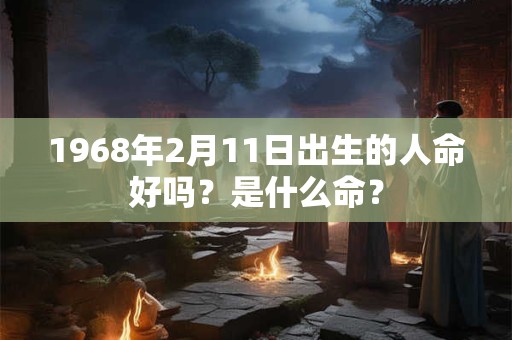 1968年2月11日出生的人命好吗？是什么命？