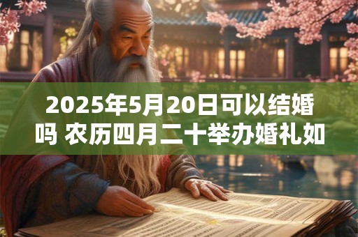 2025年5月20日可以结婚吗 农历四月二十举办婚礼如何