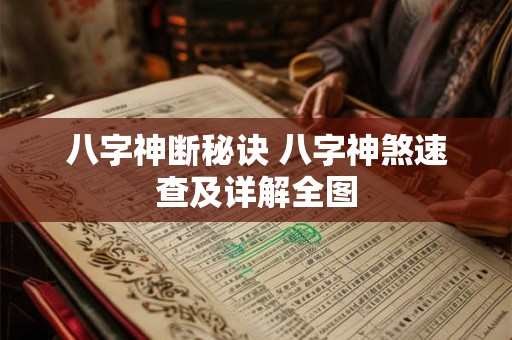 八字神断秘诀 八字神煞速查及详解全图