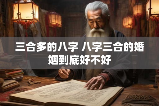 三合多的八字 八字三合的婚姻到底好不好