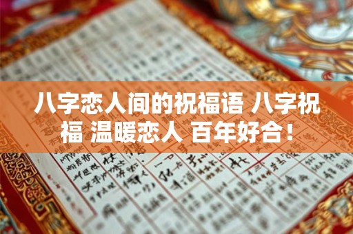 八字恋人间的祝福语 八字祝福 温暖恋人 百年好合！