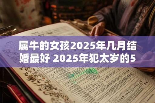 属牛的女孩2025年几月结婚最好 2025年犯太岁的5个生肖