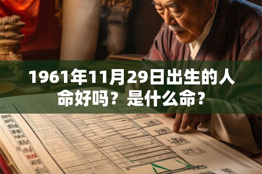 1961年11月29日出生的人命好吗？是什么命？