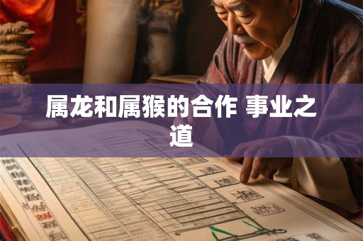 属龙和属猴的合作 事业之道