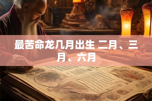 最苦命龙几月出生 二月、三月、六月