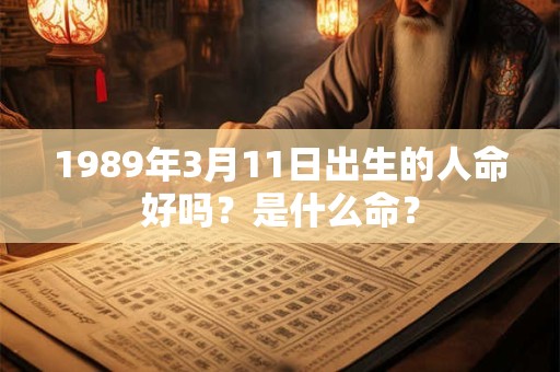1989年3月11日出生的人命好吗？是什么命？