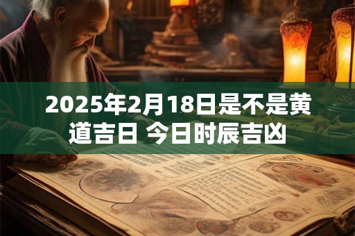 2026年2月18日是不是黄道吉日 今日时辰吉凶 2026年2月18日是不是黄道吉日 今日时辰吉凶