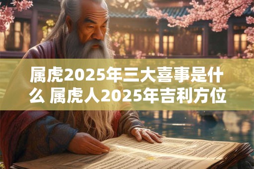 属虎2025年三大喜事是什么 属虎人2025年吉利方位